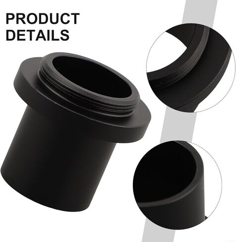 1X Microscope Camera Lens Adapter With C-Mount Thread, 23.2mm Metal Adapter For CCD Digital Eyepiece Biological Microscope Use in Kuwait