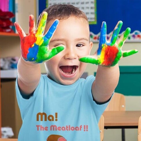 Toddler T-Shirt Funny Ma The Meatloaf Funny Humor Style A Cotton Meatloaf Boy & Girl Clothes Brown Meatloaf Baby Funny Tee Royal Blue Design Only 3T in Kuwait