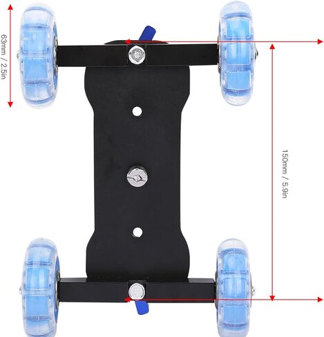 Camera Dolly Wheel Scaled Table Skater Slider Car Portable Mini Desktop Car for Low Level Shooting Compatible for Dslrs Video Camcorders in Kuwait