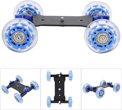 Camera Dolly Wheel Scaled Table Skater Slider Car Portable Mini Desktop Car for Low Level Shooting Compatible for Dslrs Video Camcorders in Kuwait