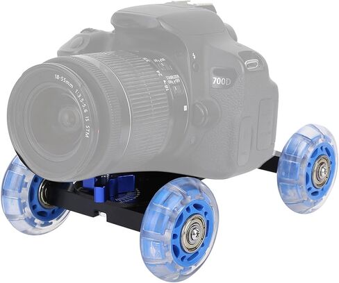 Camera Dolly Wheel Scaled Table Skater Slider Car Portable Mini Desktop Car for Low Level Shooting Compatible for Dslrs Video Camcorders in Kuwait