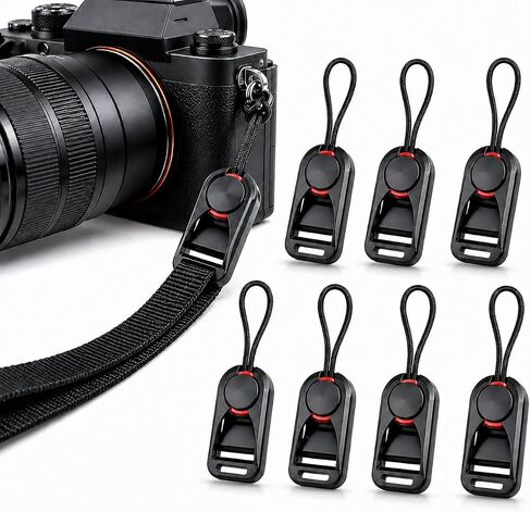8-Piece Camera Strap Quick Release Connector Kit | Includes quick-release buckles and anchor connectors for DSLR, mirrorless, action cameras, and camera straps. in Kuwait