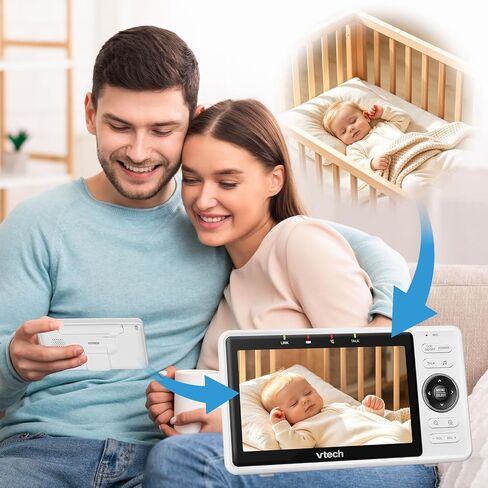 Flexible Baby Monitor Mount for Vtech VM819 /VM901 /Advanced HQ Max /VM919 /VM924 /VM320 /VM350 /VM546 /VM818 /VM923 etc, Baby Monitor Clip Clamp Mount – No Drilling, No Wall Damage, Portable Design in Kuwait