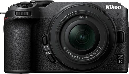 Nikon Z30 Mirrorless Digital Camera W/Nikkor Z 16-50mm Lens + 128GB Extreme Memory, LED Light, Filters, Sling Case, Grip Pod, and More (Pro Photo Bundle) (Renewed) in Kuwait