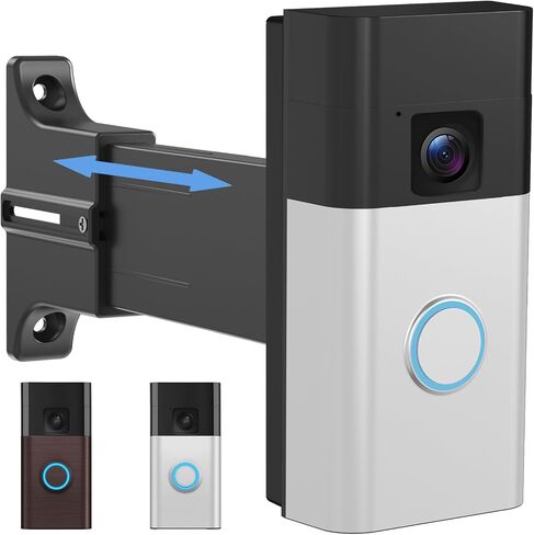 Adjustable 2" to 4.7" Doorbell Extender Mount for Ring (2nd Gen-2020 Release), Brick Mount Extension Doorbell Angle Mount, Brick Wall Mounting Bracket Holder Accessories for Wider View in Kuwait