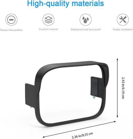 Sunshade and rain Cover for Eufy Security SoloCam S220(Black) (1PACK) in Kuwait