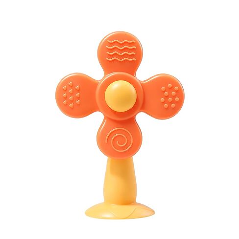 Baby Teething Toys, 2-in-1 Silicone Teether & Montessori Sensory Rattle, BPA-Free Food Grade Teether for Babies 6-18 Months, Easy-Grip Infant Toy for Teething Relief in Kuwait