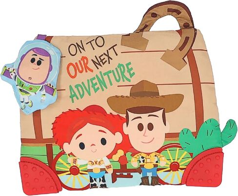 Disney Toy Story Andy’s Toy Box On-The-Go Clip by Kids Preferred – Soft Sensory Teether with Crinkle Sounds & Rattle in Kuwait