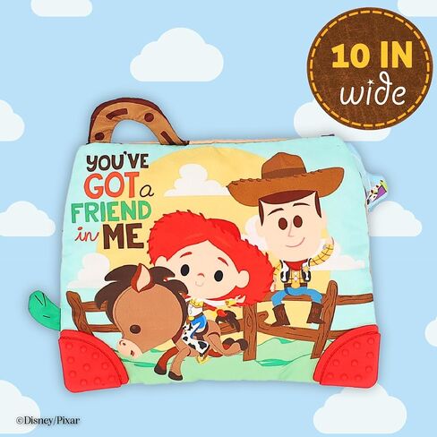 Disney Toy Story Andy’s Toy Box On-The-Go Clip by Kids Preferred – Soft Sensory Teether with Crinkle Sounds & Rattle in Kuwait
