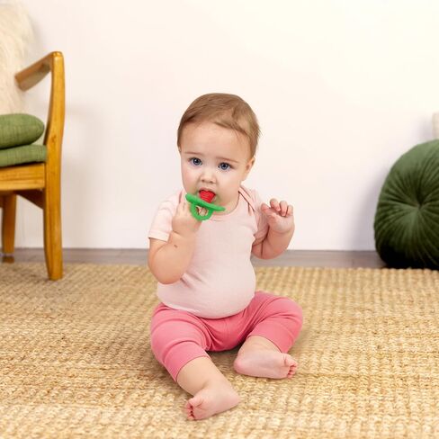 Bright Starts Raspberry Bliss Silicone Baby Teether Toy, Raspberry-Shaped Teething Toy for Infants, Unisex, Ages 3 Months+ in Kuwait