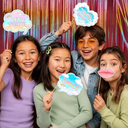 Cloud 9 Birthday Decorations, On Cloud 9 Birthday Decorations for Girls Photo Booth Props, On Cloud Nine Party Decorations, 22PCS On Cloud 9 Birthday Props for Girls Birthday Party Supplies in Kuwait