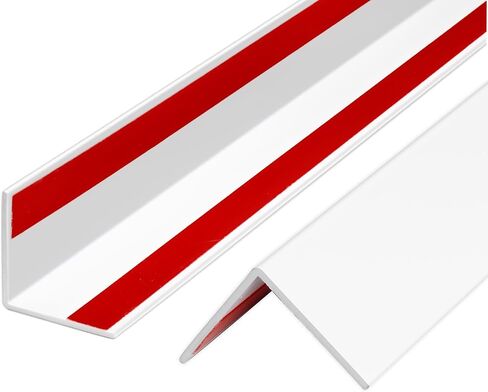 Wall Corner Protector PVC Self-Adhesive Guards for Furniture, Cabinet Edge Protection (White, 1.18“X 48"-12Pcs) in Kuwait