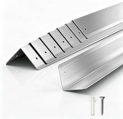 Stainless Steel Wall Corner Protector - 8PCS, 48"×2" Corner Guards Heavy Duty Screw-Mounted Protectors with Hardware for High-Traffic Facilities in Kuwait