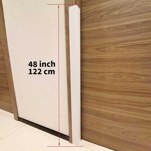 Wall Corner Protector PVC Self-Adhesive Guards for Furniture, Cabinet Edge Protection (White, 1.18“X 48"-12Pcs) in Kuwait