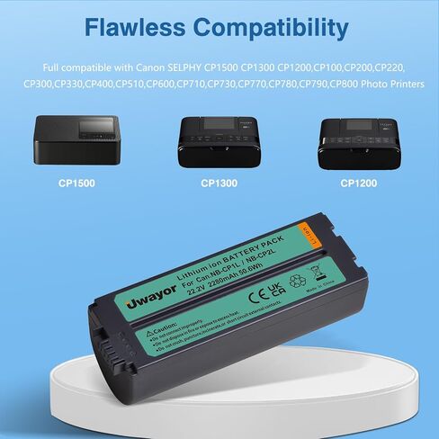 2280mAh NB-CP2L NB-CP1L Battery and Charger Adapter for SELPHY CP1500 CP1300 CP1200 CP910 CP900 CP800, CP790, CP780, CP770, CP730, CP600, CP510, CP400, CP330, CP300, CP220 Canon Photo Printers in Kuwait