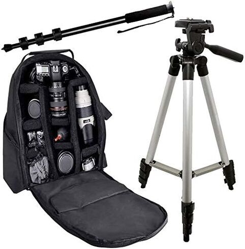 Ultimaxx 500mm (1000mm w/ 2X Converter) Telephoto Zoom Lens Plus Accessory Kit; Includes: 2X EN-EL14 Batteries and More for Nikon D5600, D5300, D5500, D5200, D5100 D3200, D3100, D3400, D3500 and More in Kuwait