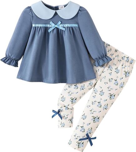 Baby Girl Clothes Toddler Outfit Fall Winter 2 Piece Pant Set 9M-4Y in Kuwait