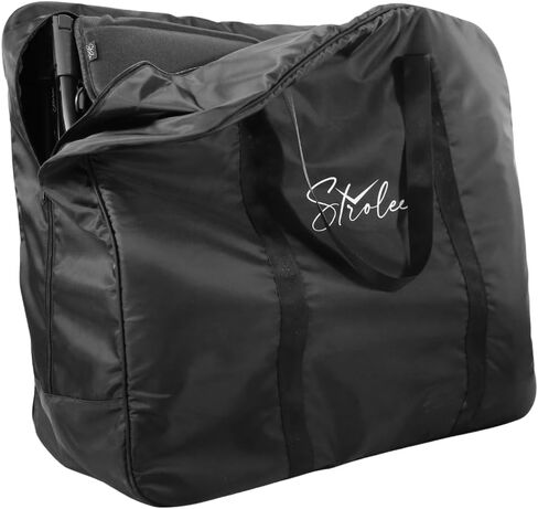 Strolee Padded Double Stroller Travel Bag & Protective Storage Cover for Airplane Gate Check - Universal Fit On Many Double Travel Strollers (Padded Black) in Kuwait