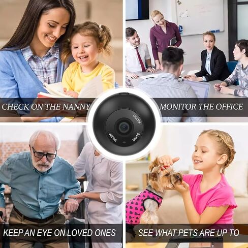 A9 Mini Wireless WiFi Security Camera, 1080P HD Pan-Tilt Night Vision, Motion Detection, One-Way Audio, Cloud Storage – Home & Nursery Monitoring in Kuwait