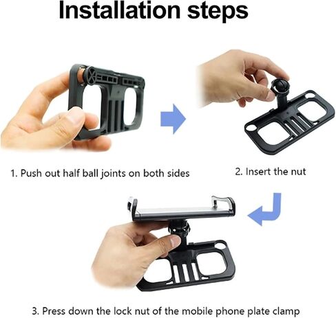 RC-N Tablet Holder Clip for DJI Mini 5/4 3 Pro/Mavic 2/Pro/Air 2/2S/Mini 4K/2 SE/NEO Remote Controller RC-N3 N2 N1 N1C Remote Controller Extension Bracket Mount Drone Accessories in Kuwait