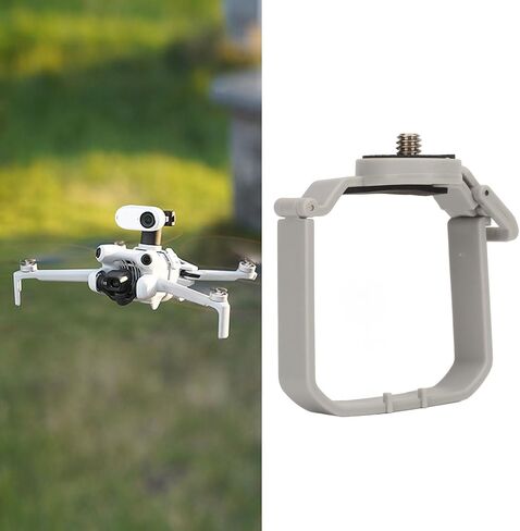 Drone Top Extension Bracket Mount Holder Stable Camera Stand for Mini 4 Pro, Enhanced Stability for Professional Performance, Gray ABS Material, 1 Pack in Kuwait