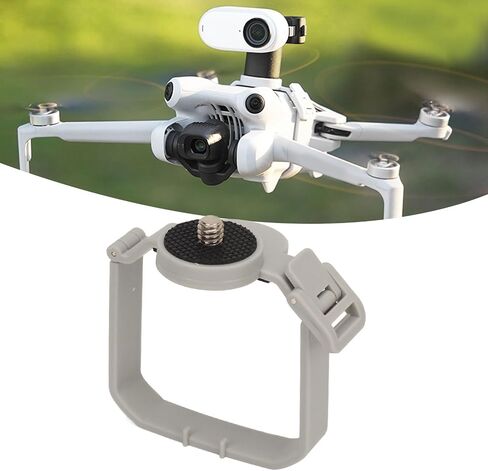 Drone Top Extension Bracket Mount Holder Stable Camera Stand for Mini 4 Pro, Enhanced Stability for Professional Performance, Gray ABS Material, 1 Pack in Kuwait