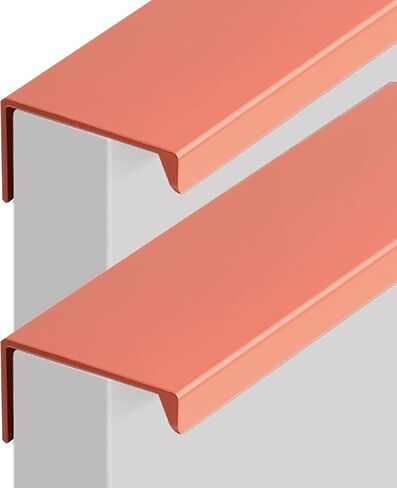 Concealed Handles, 2 Pcs Wardrobe Finger Edge Pull(White,Length 120mm) in Kuwait