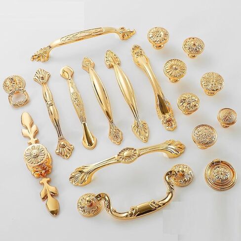 Cabinet Handles,2Pack Bright Gold Drawer Single Hole Copper Knob in Kuwait