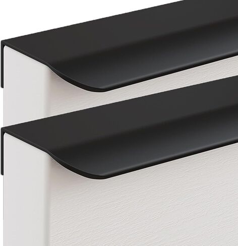 Concealed Handles, 2 Pcs Finger Edge Pull Invisible Door Knob(White,Length 600mm) in Kuwait