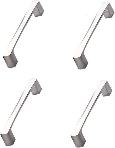 Cabinet Handles,4 Pack Handle Black Wardrobe Door Handle Cabinet Single Hole Small Handle(128mm,Black) in Kuwait