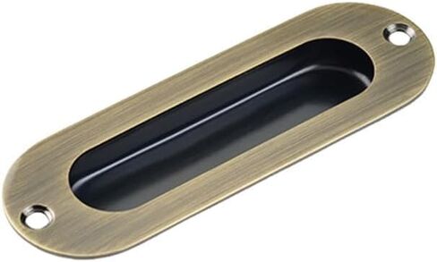Concealed Handles, Knobs Stainless Steel Cabinet Drawer Hidden Buckle(Bronze Round Hidden) in Kuwait