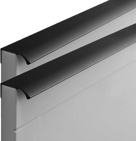 Concealed Handles, 2 Pcs Kitchen Door Hidden Drawer Pulls(Right Angle,Length 400mm) in Kuwait