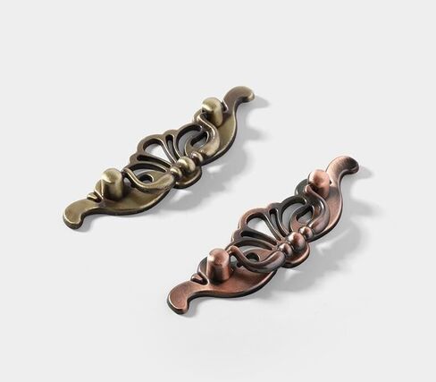 Cabinet Handles,4 Pack Red Bronze Retro Old-Fashioned Furniture Ring Handle in Kuwait
