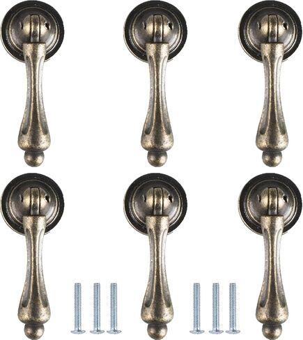 Cabinet Handles,Dresser Knobs 6 Pack(Gold)(22 * 51mm) in Kuwait
