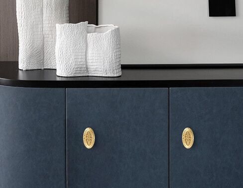 Cabinet Handles,2 Pcs Pure Brass Gold Wardrobe Drawer Door Hardware Knob in Kuwait
