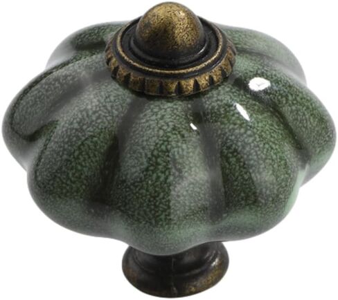 Cabinet Handles,Pumpkin Colored Ceramic Drawer Pulls(Yellow) in Kuwait