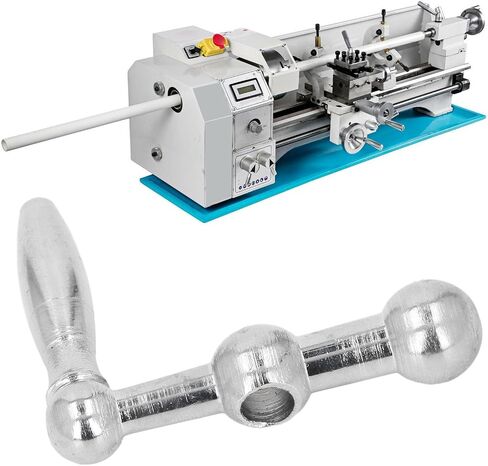 Walfront Lathe Crank Handle, Iron Slide 3 Ball Handle with Slick Hole for 8mm Shaft, for 7x10 0618 CJ0618A 7x12 7x14 0618 3B Mini Lathe in Kuwait