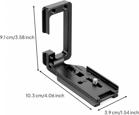 Camera Mounting Bracket Plate Cinema R6 R6 Mark II Mirrorless Aluminum Alloy Quick Release Fast Orientation Change Landscape Portrait Suitable for vlog in Kuwait