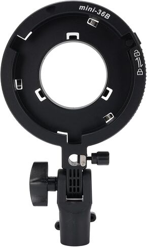 Estink Mount Adapter Aluminum Alloy Flash Bracket Holder | Camera Light Stand with 180 Degree Tilt, Umbrella Socket for Softbox LED Reflector Studio Photography in Kuwait