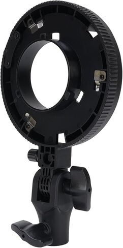 Estink Mount Adapter Aluminum Alloy Flash Bracket Holder | Camera Light Stand with 180 Degree Tilt, Umbrella Socket for Softbox LED Reflector Studio Photography in Kuwait