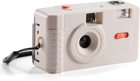 Praktica Reusable 35mm Film Camera, Cream - Retro Full Frame Focus Free Flash (Film & 1xAAA not Included) in Kuwait