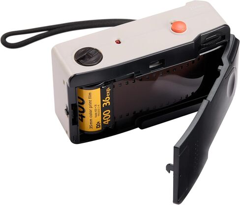 Praktica Reusable 35mm Film Camera, Cream - Retro Full Frame Focus Free Flash (Film & 1xAAA not Included) in Kuwait