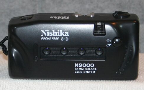 Nishika N9000 35mm Quadrascopic 3D Lenticular Camera – 4-Lens System, Built-in Flash, Uses Standard 35mm Film – Vintage Retro Camera (Renewed) in Kuwait