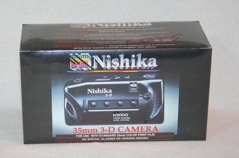 Nishika N9000 35mm Quadrascopic 3D Lenticular Camera – 4-Lens System, Built-in Flash, Uses Standard 35mm Film – Vintage Retro Camera (Renewed) in Kuwait