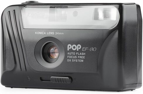 Konica POP EF-88 35mm Film Camera – Point & Shoot, Built-In Flash, Focus Free – Made in Japan (Renewed) in Kuwait