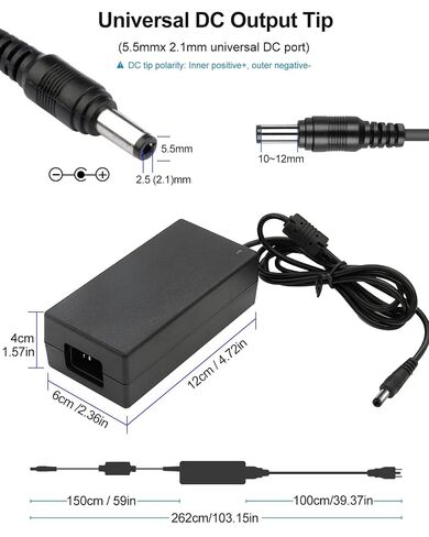 24V 96W LED Driver 120V AC to DC 24V 4A LED Transformer, AC-DC Power Adapter Supply for RGB W5050 WS2811 5050 3528 LED Strip Module Light, CCTV Camera, LCD Monitor, Massage Chair in Kuwait