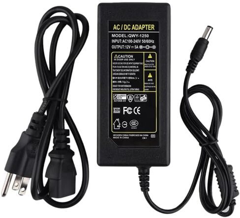 Power Converters - AC to DC Converter with Cord, 12V Power Converter For the LED Strip, Wireless Router, HUB, Switches & Security Cameras, 12 Volt AC to DC Wall Plug in Adapter in Kuwait