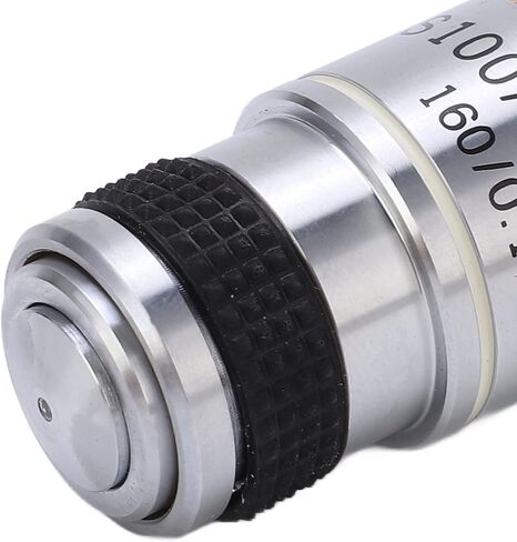 Fafeicy Achromatic Microscope Objective High Refractive Index Achromatic Objective Lens Wide Field of View for Microscope (S100/1.25 Oil) in Kuwait