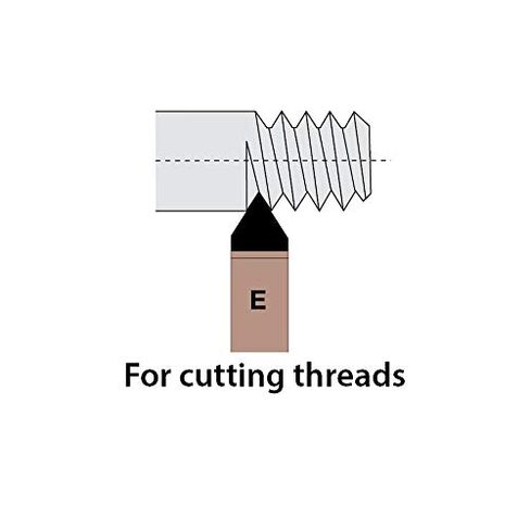 E 12 Carbide Tipped Tool Bit, C-6 Carbide Grade, 3/4" Square Shank, E-12 Single Point, USA Made, Super Tool, 73727 in Kuwait