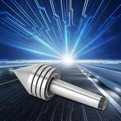 Bearing Tailstock Center, MT2 Heavy Duty Bearing High Precision Centering Tip Rotating Parts for Machine Counter-Tip Lathe, Wood Lathe Turning Tool in Kuwait